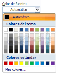 Color de la fuente