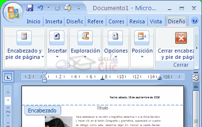 Encabezado y pi de pgina